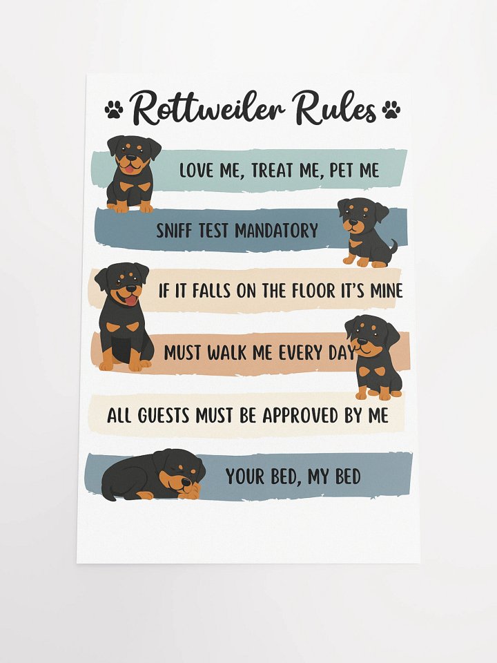 Rottweiler Rules Poster product image (2)