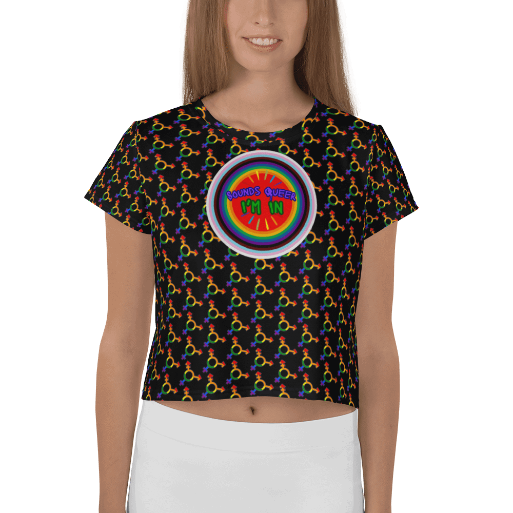 LGBTQIAP2S+ 2025, Sounds Queer I'm In, Crop Top product image (1)