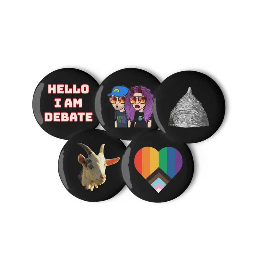 Button Pack 3 - Black - Emotes product image (1)