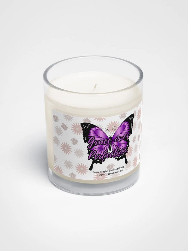 Grace over Perfection – Purple Butterfly Soy Candle product image (2)