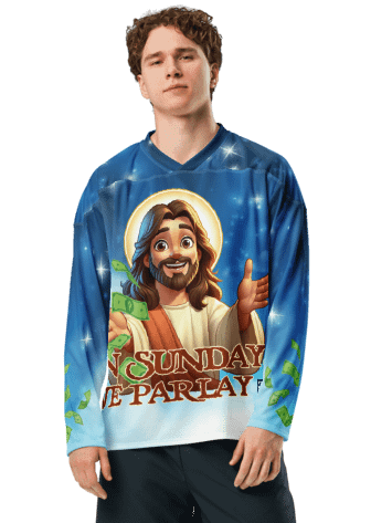 ON SUNDAYS WE PARLAY - Sports Betting Unisex Jersey product image (3)