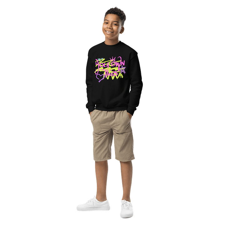 Own It Graffiti Style Youth Sweatshirt product image (3)