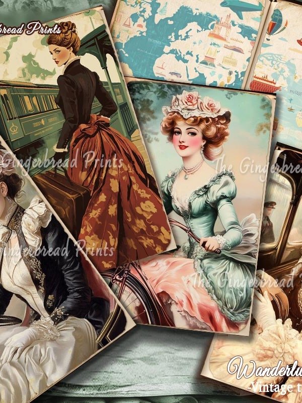 Wanderlust Chronicles Vintage Travel 3-in-1 Jumbo Collection - Digital Download product image (7)