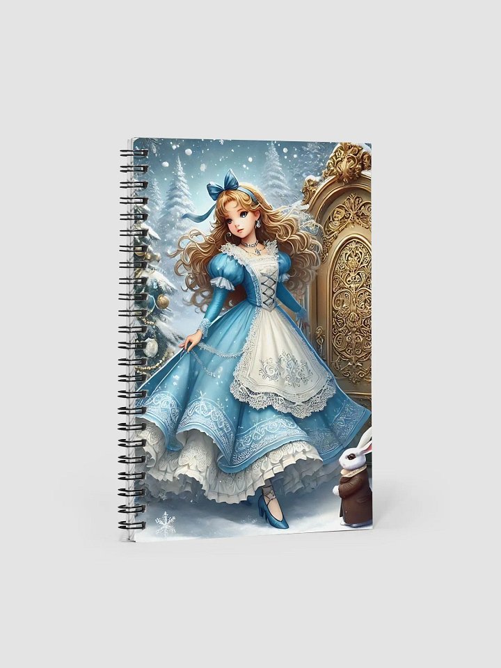 Magical Winter Wonderland Alice Spiral Notebook, Ruled Line - Holiday Journal, Planner, Diary, Gift Idea, Stationery Set product image (2)