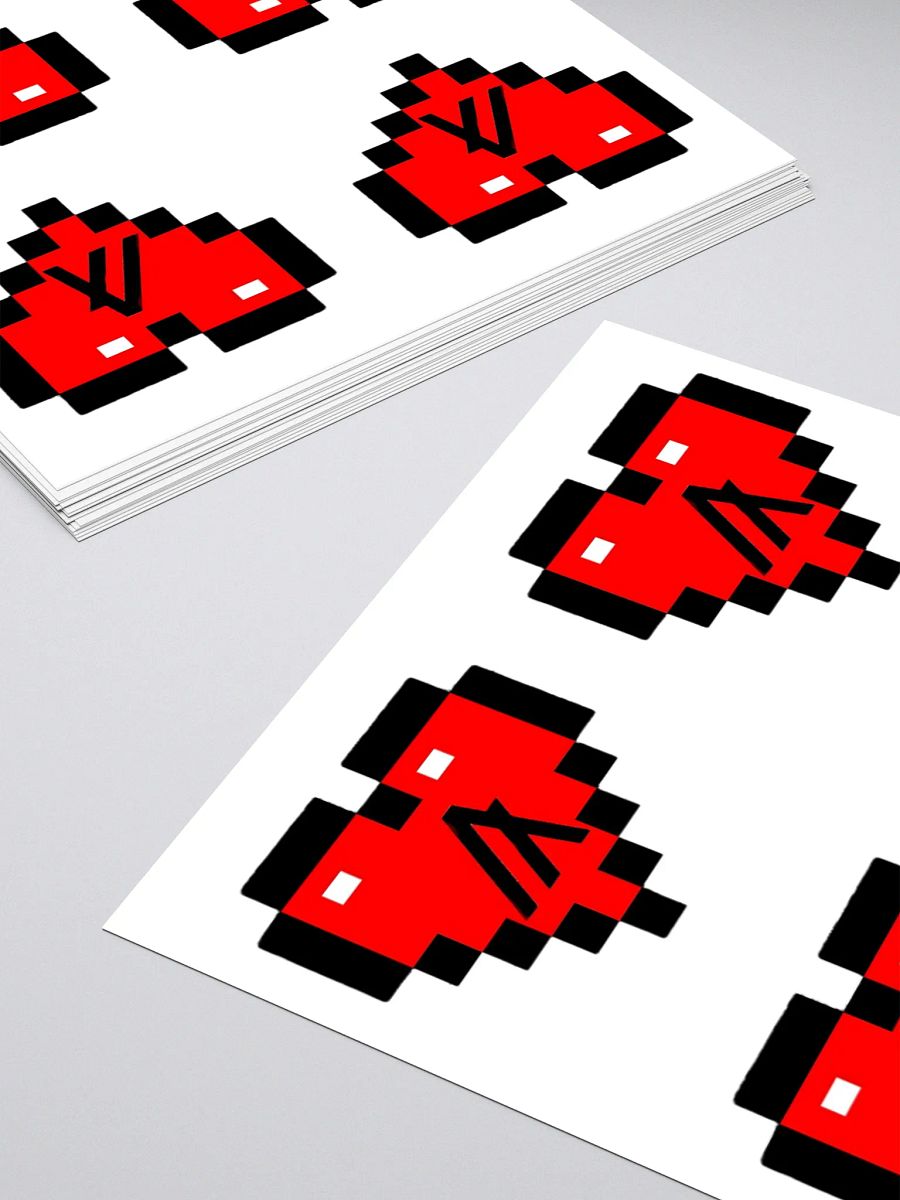 Algorand Pixelated Heart Stickers product image (4)