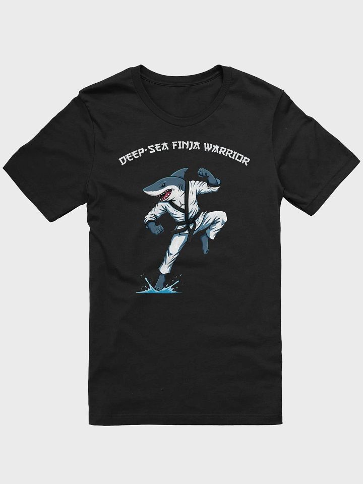 Deep-Sea Finja Warrior – Funny Shark Karate T-Shirt product image (2)
