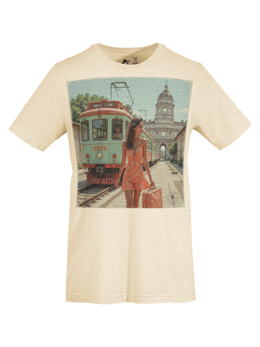 Vintage Tramway Travel T-Shirt - Sunset Stroll product image (54)