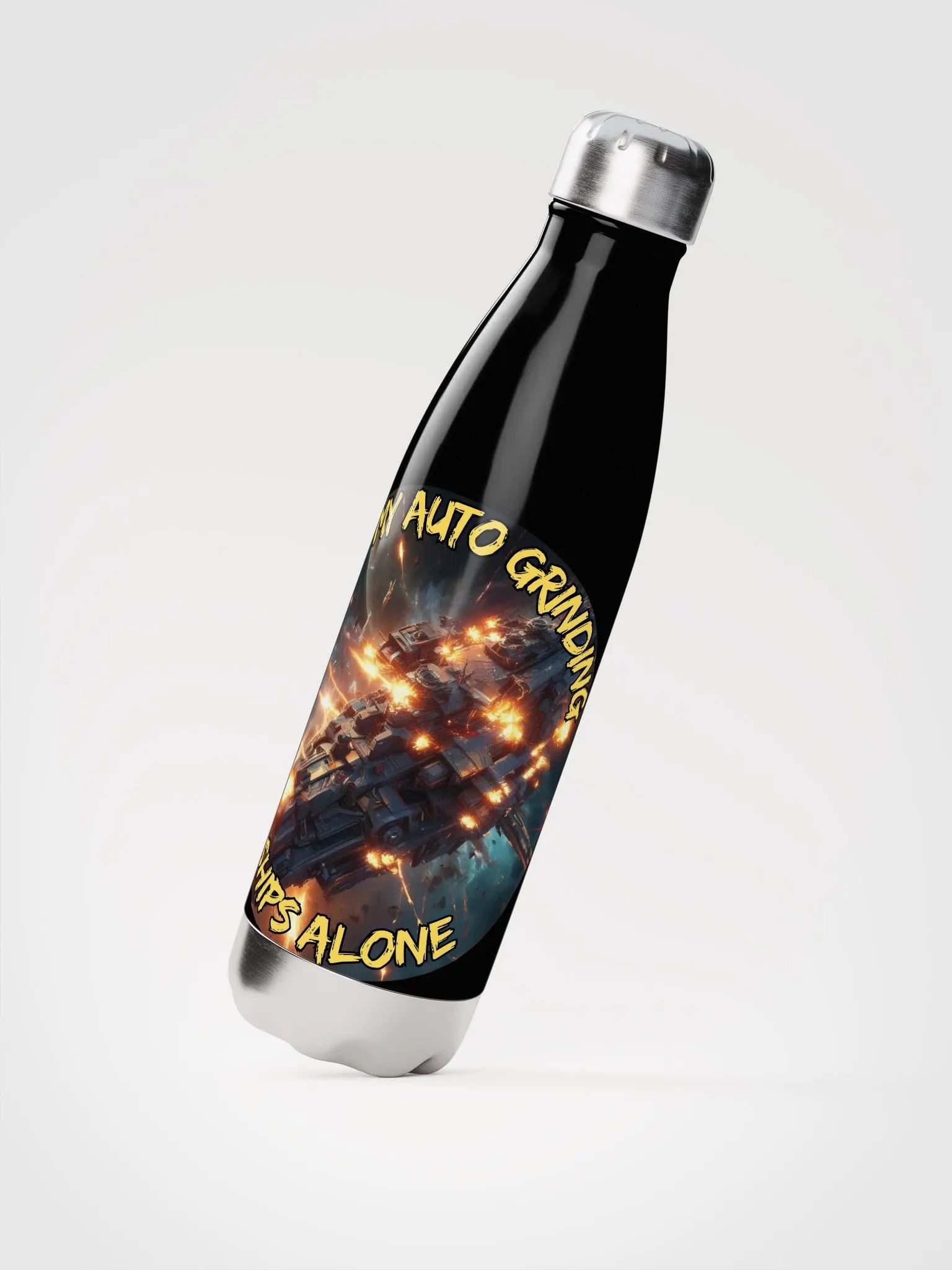 Leave My Auto Grinding Ships Alone Stainless Steel Water Bottle product image (2)