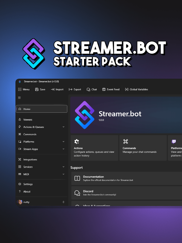 Streamer.bot Starter Pack product image (1)