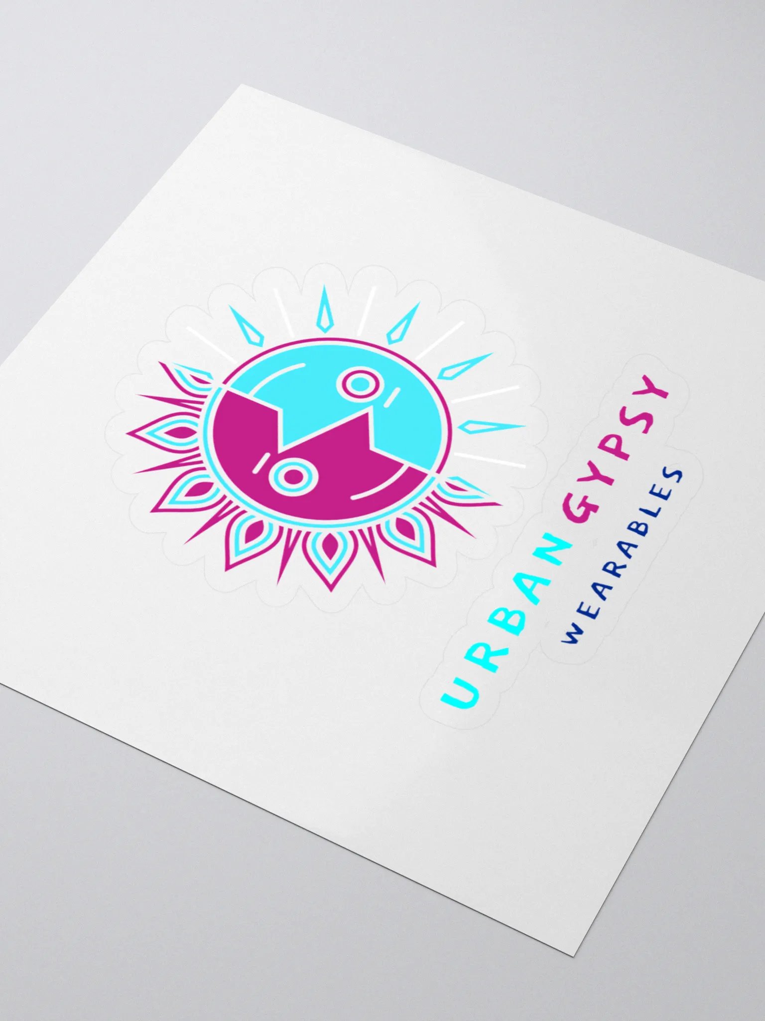 Vibrant Half Sun Moon Urban Gypsy Sticker Set product image (3)