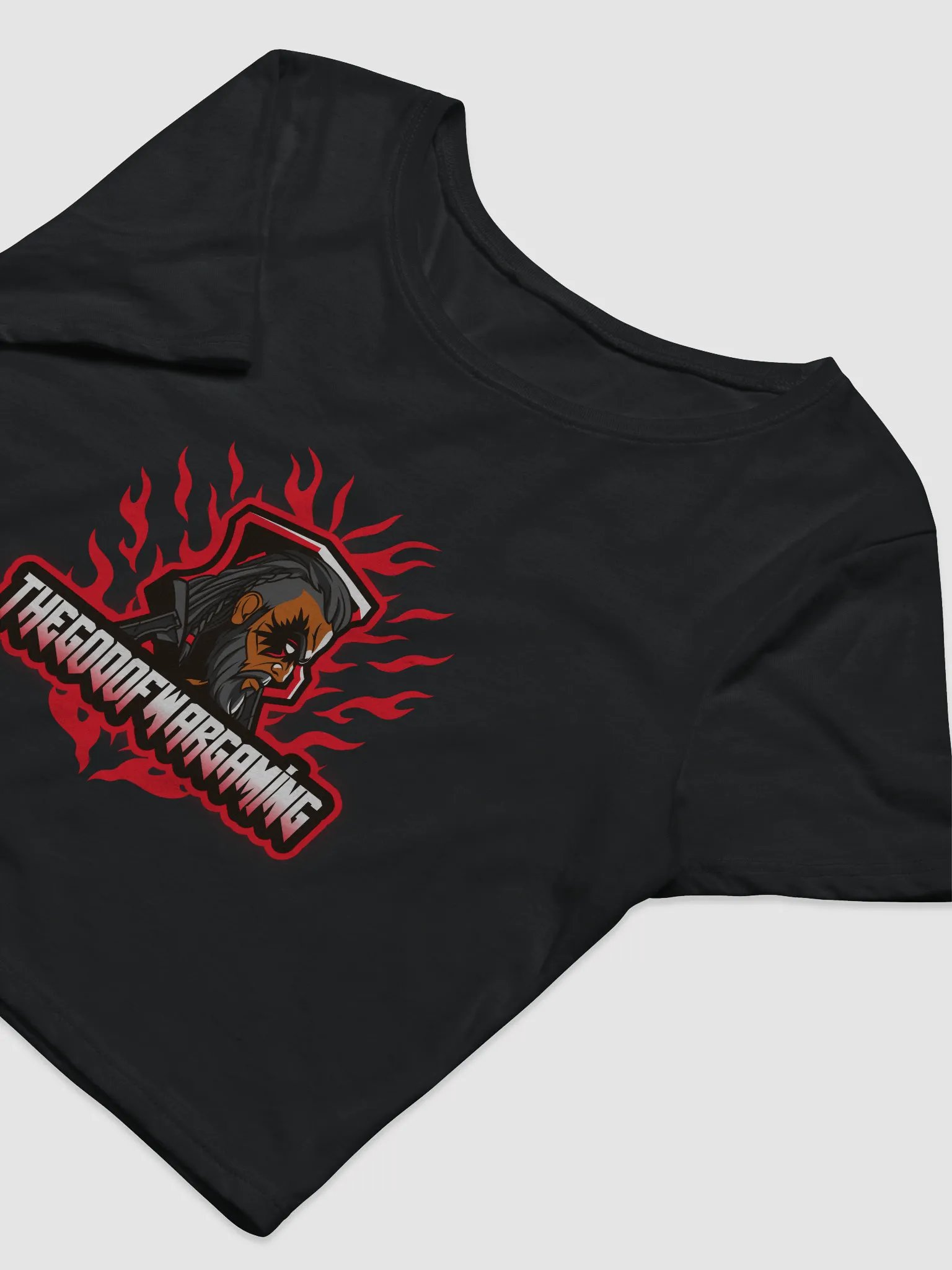 TheGodOfWarGaming Women's Crop Tee product image (5)
