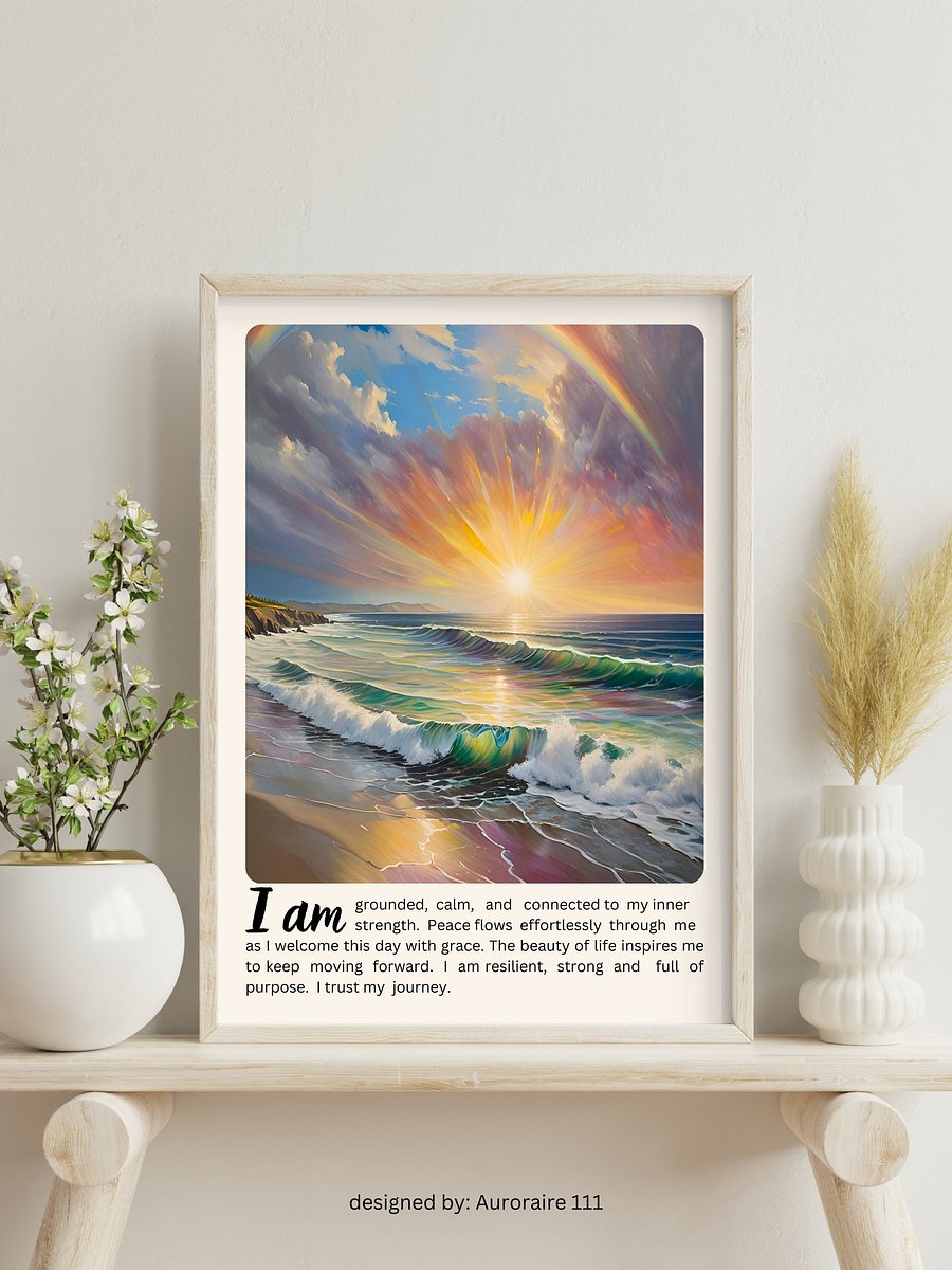 'I AM' Affirmation - Printable Wall Art | Digital Poster Download | Multiple Sizes Included product image (2)