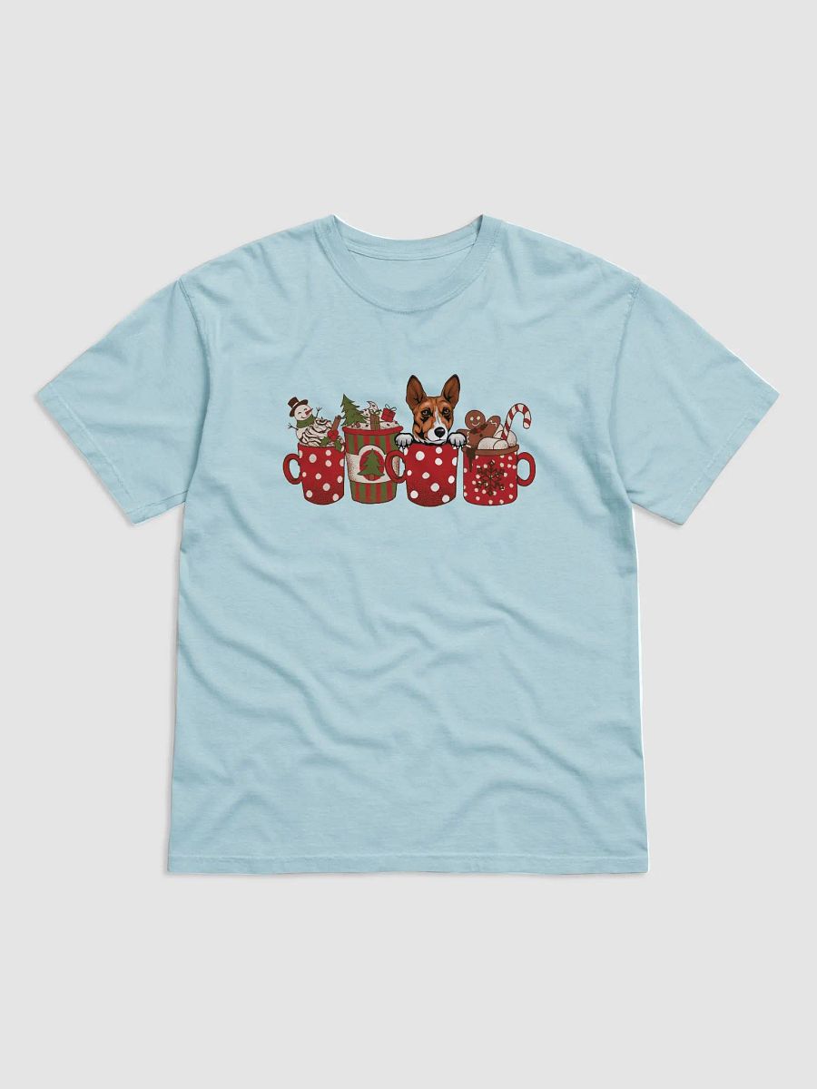Cute Basenji in a Christmas Cup T-Shirt | Funny Christmas Pup in a Cup product image (9)