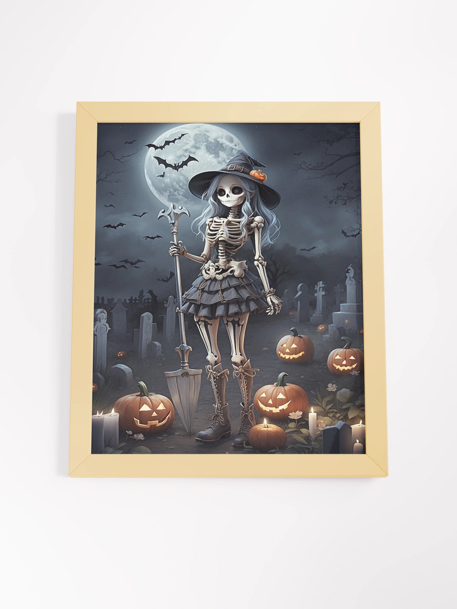 Skeletal Sorceress Framed Wall Art Print product image (6)