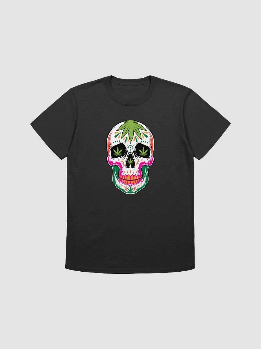 VibrantCannabis Sugar Skull Unisex T-Shirt product image (3)