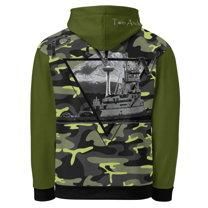 Camouflage & Green PNW 1 Hudson VB Hoodie product image (1)
