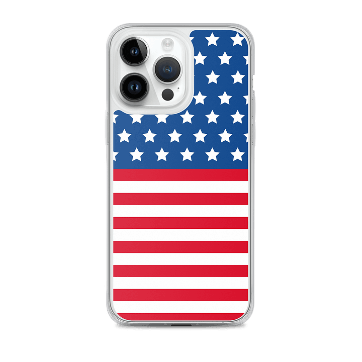 Patriotic Stars & Stripes iPhone® MagSafe® Clear Case product image (2)