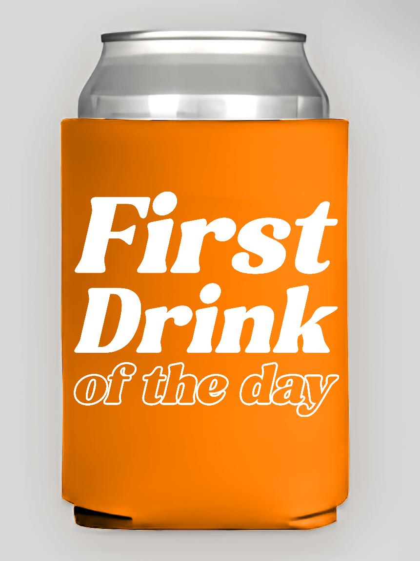 First Drink - Premium Neoprene Can Koozie product image (5)