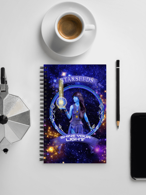 Starseeds Shine Your Light Spiral Notebook product image (4)