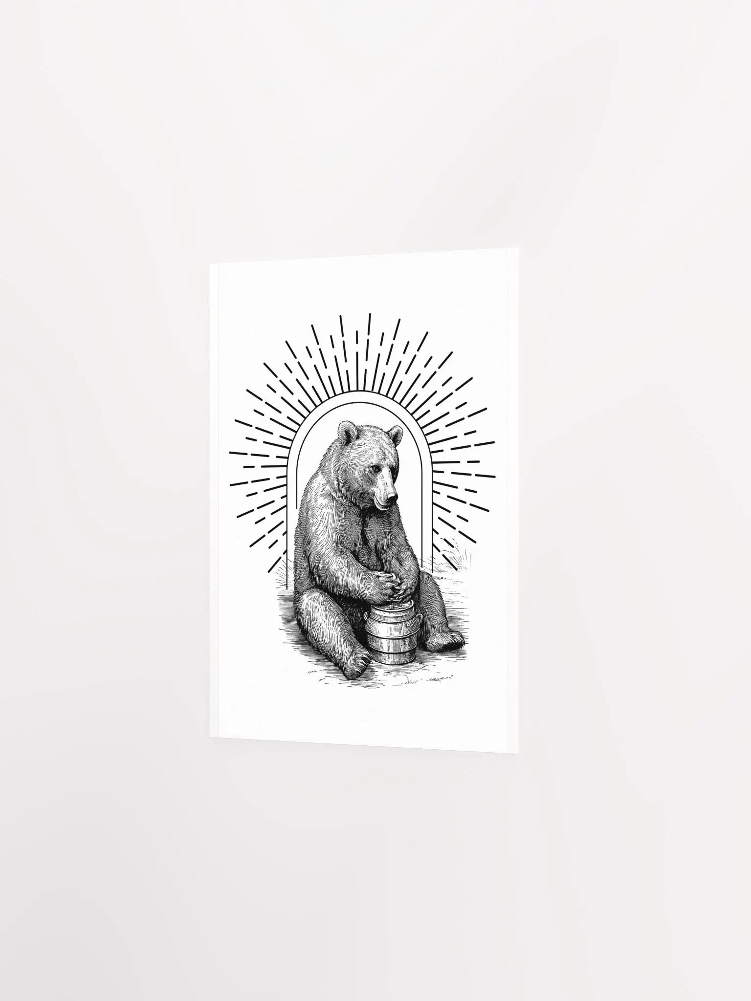 Honey Bear Art Print product image (2)