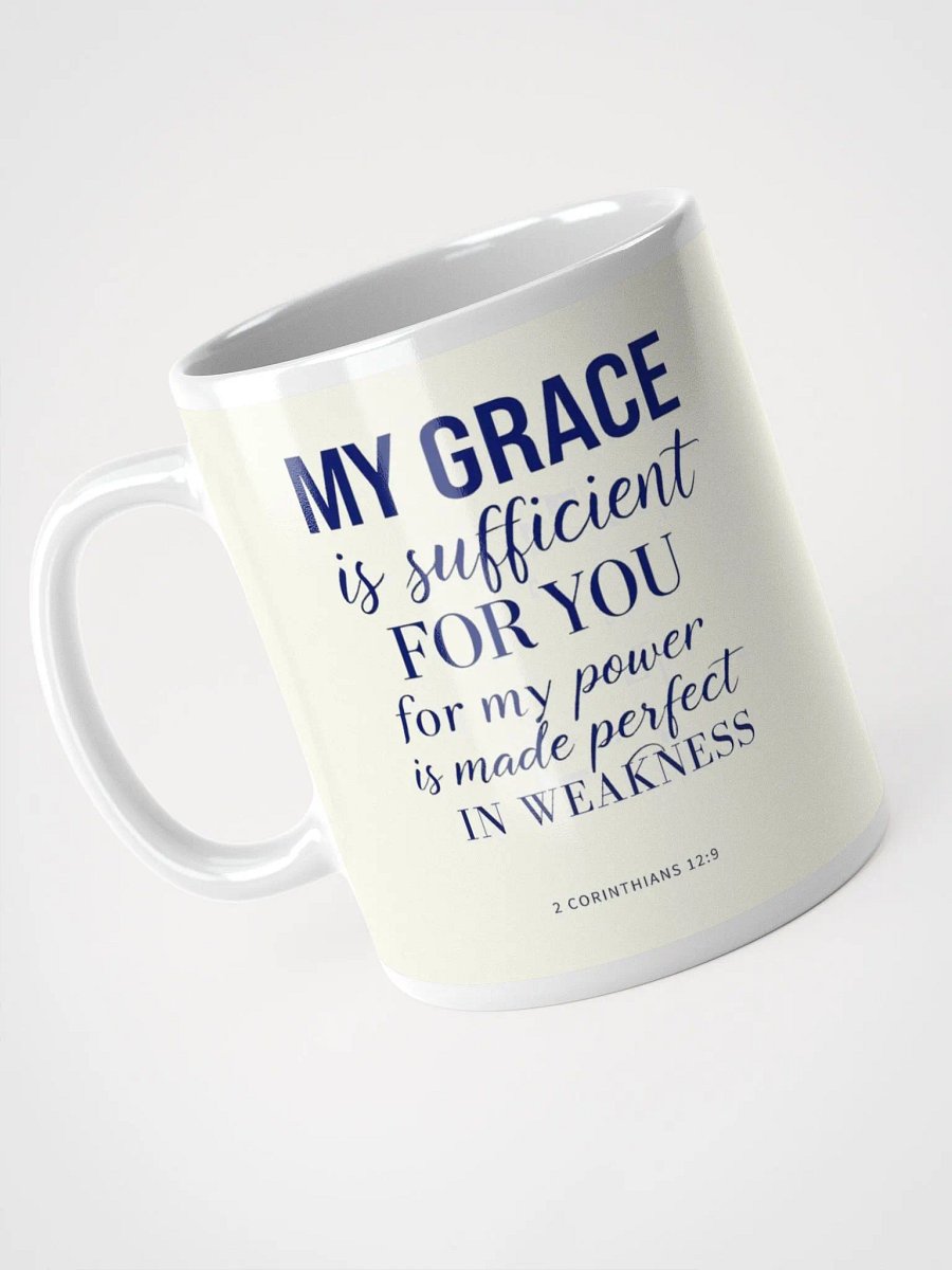 His Grace is Sufficient Christian Mug | 2 Corinthians 12:9 product image (3)