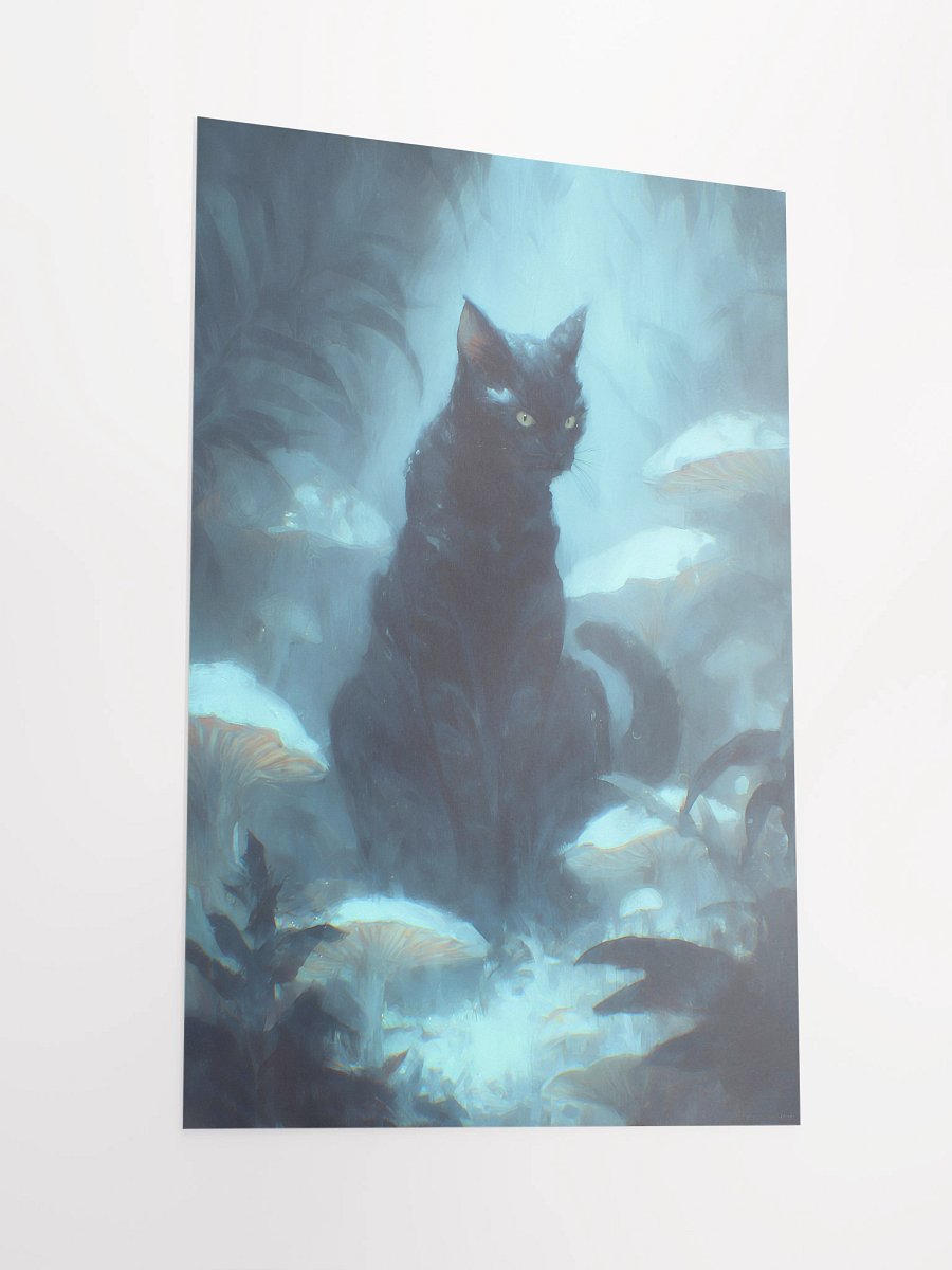 Mystical Forest Cat Matte Poster product image (4)