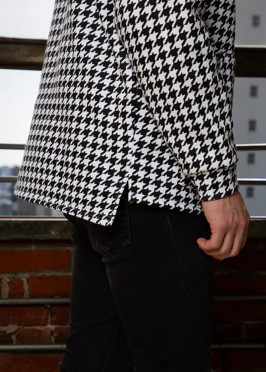 Houndstooth Heart Patch Hoodie product image (4)