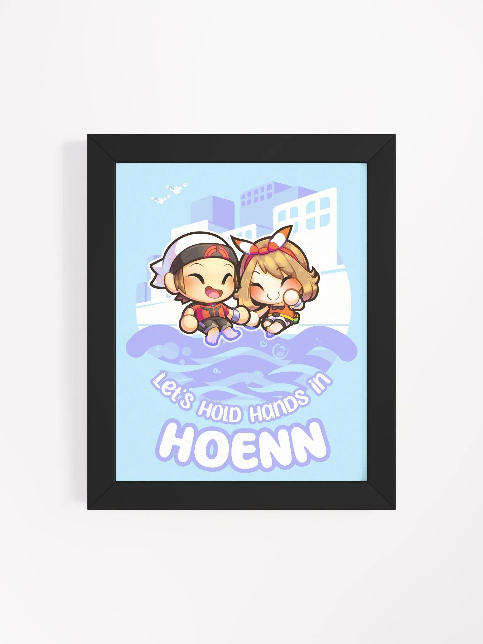 Let's Hold Hands in H Girl and Boy - Poster product image (15)