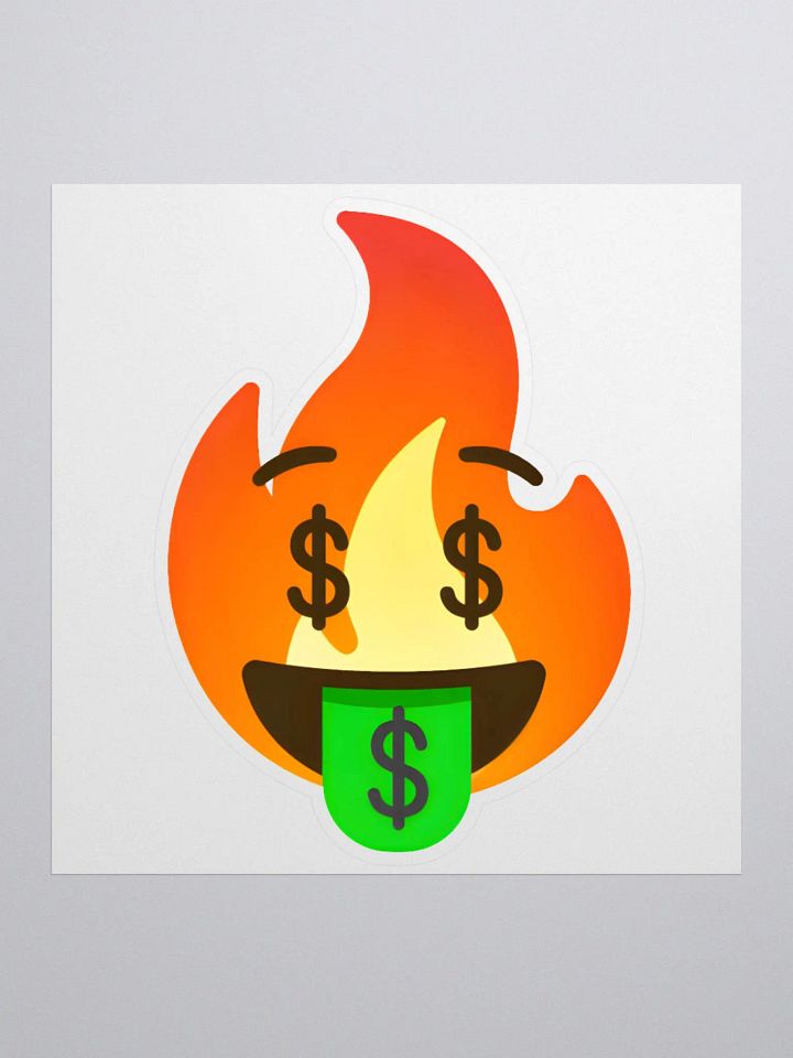 CBS On Fire Design Emoji Kiss-Cut Sticker product image (1)