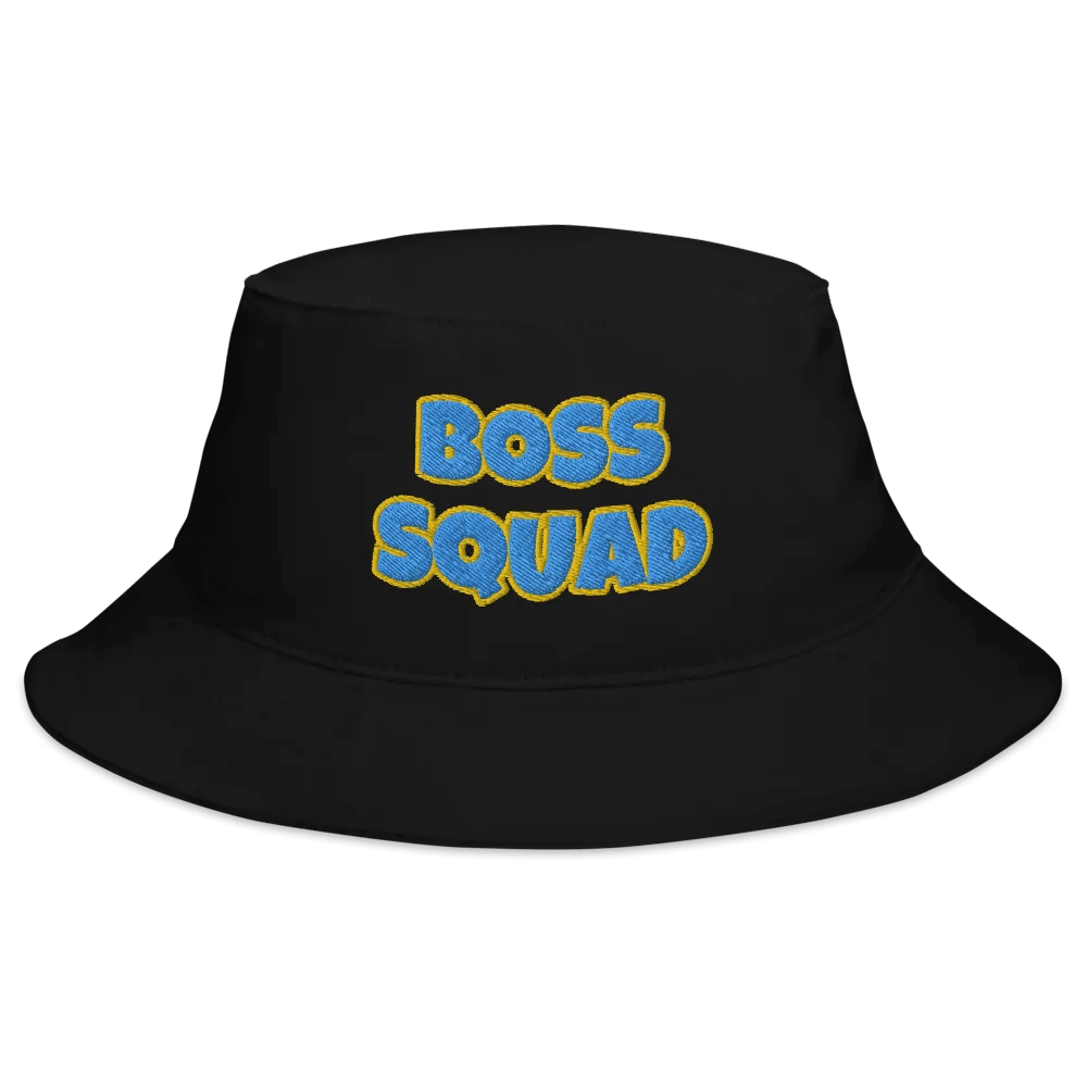 Boss Squad Bucket Hat (Blue & Yellow) product image (2)