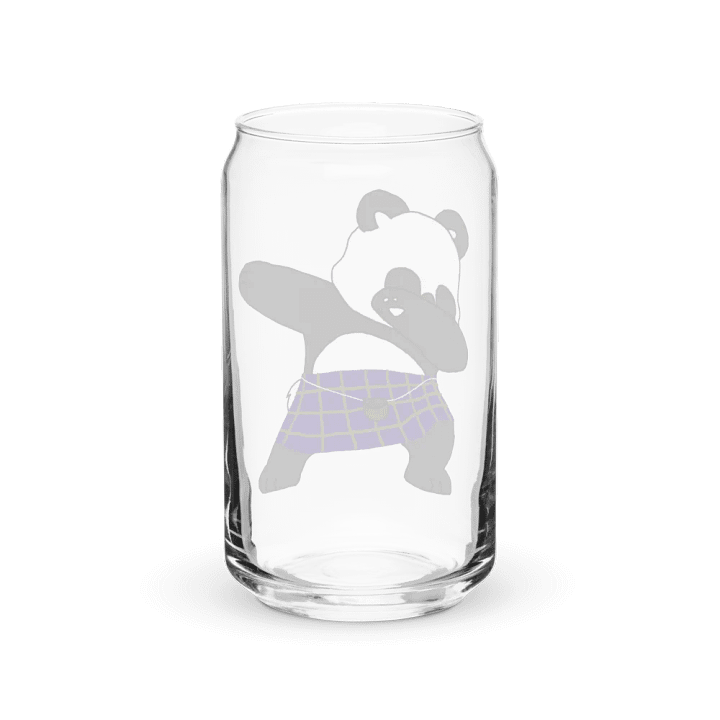 Scottish Panda Can-Shaped Glass product image (2)