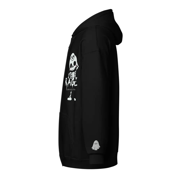 Ghostly Rage - Skull Zip Hoodie product image (2)