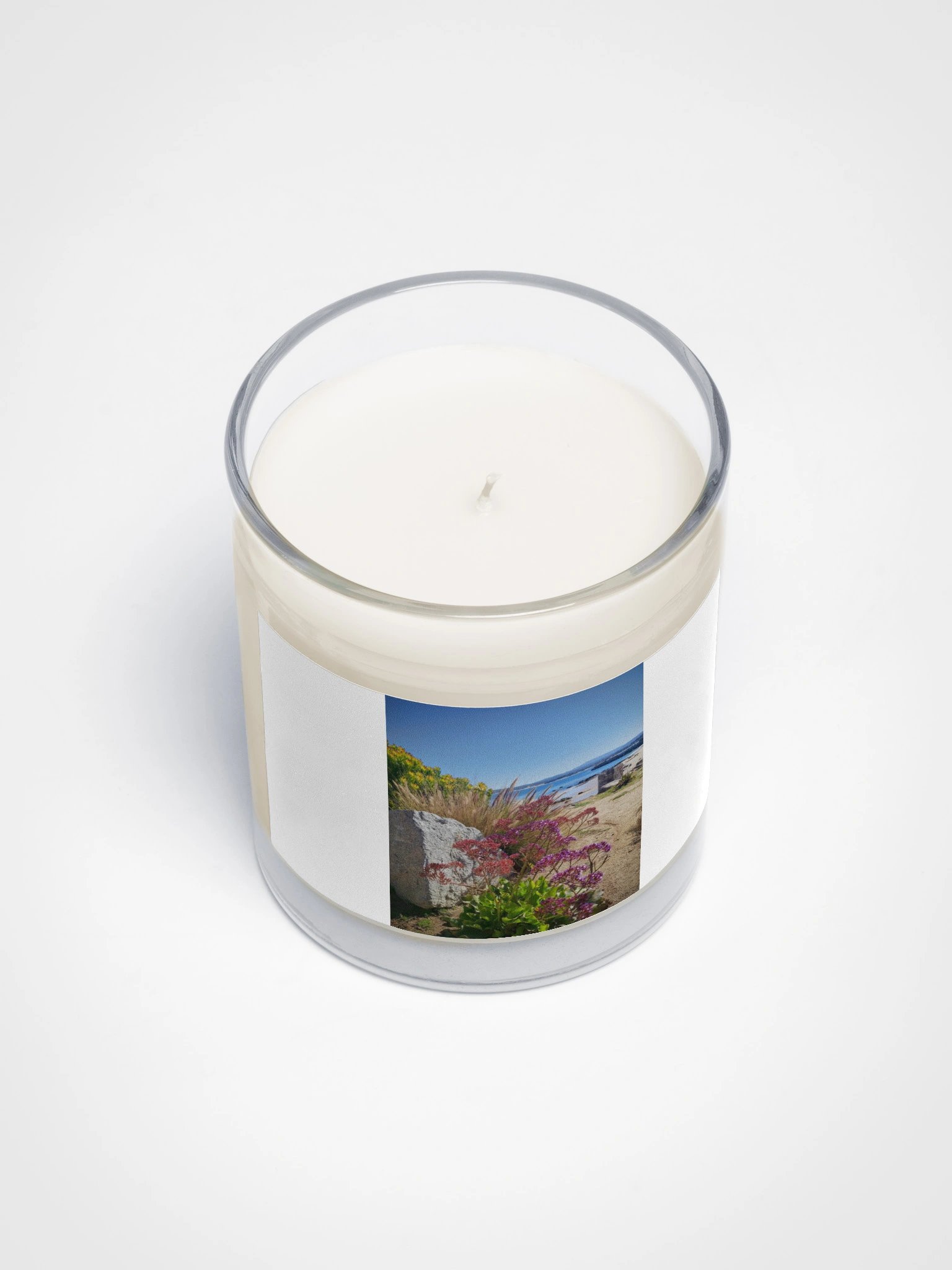 Purple flowers by the coast Candle product image (3)