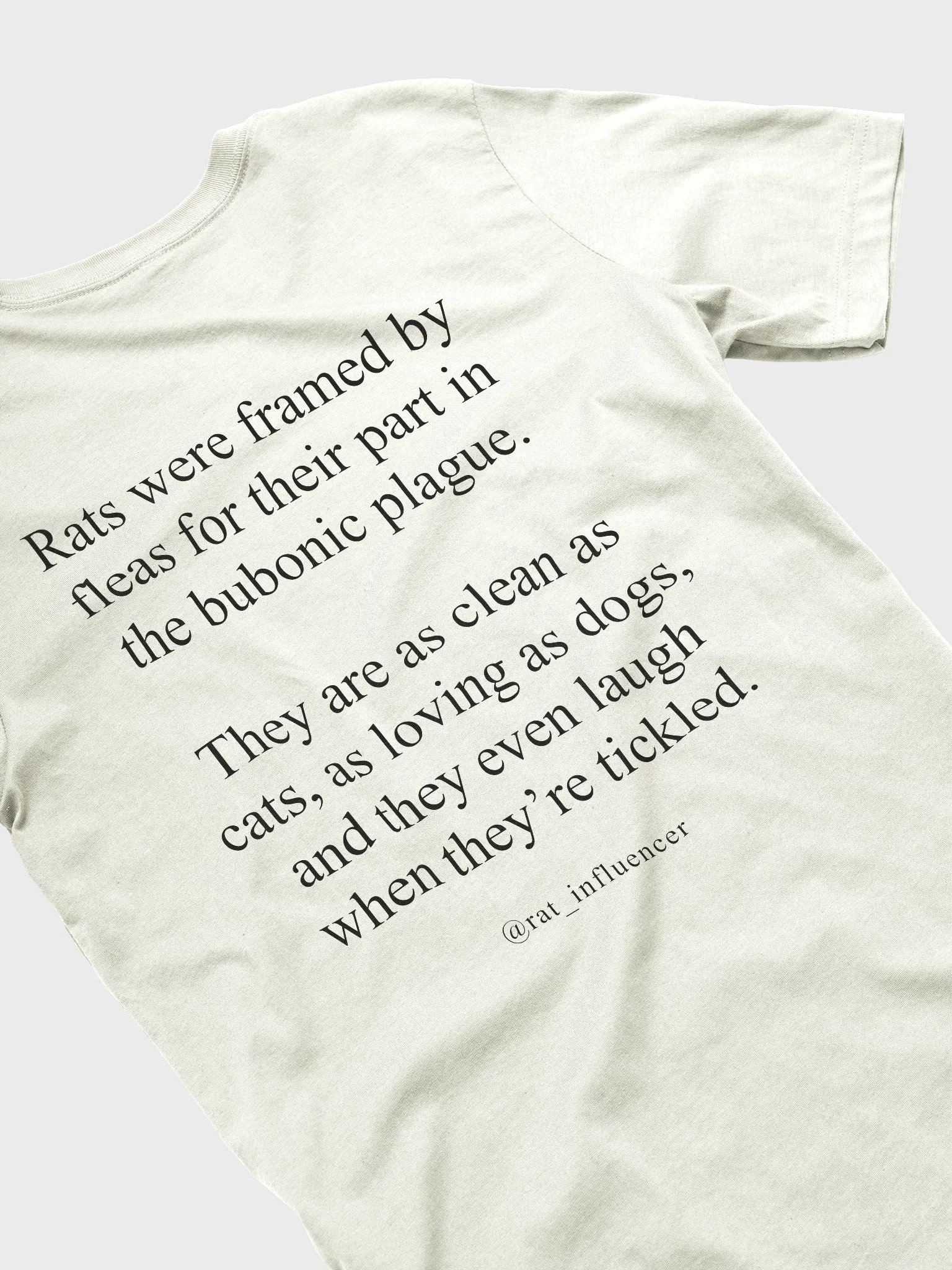 Rat Facts T-Shirt (Light) product image (1)