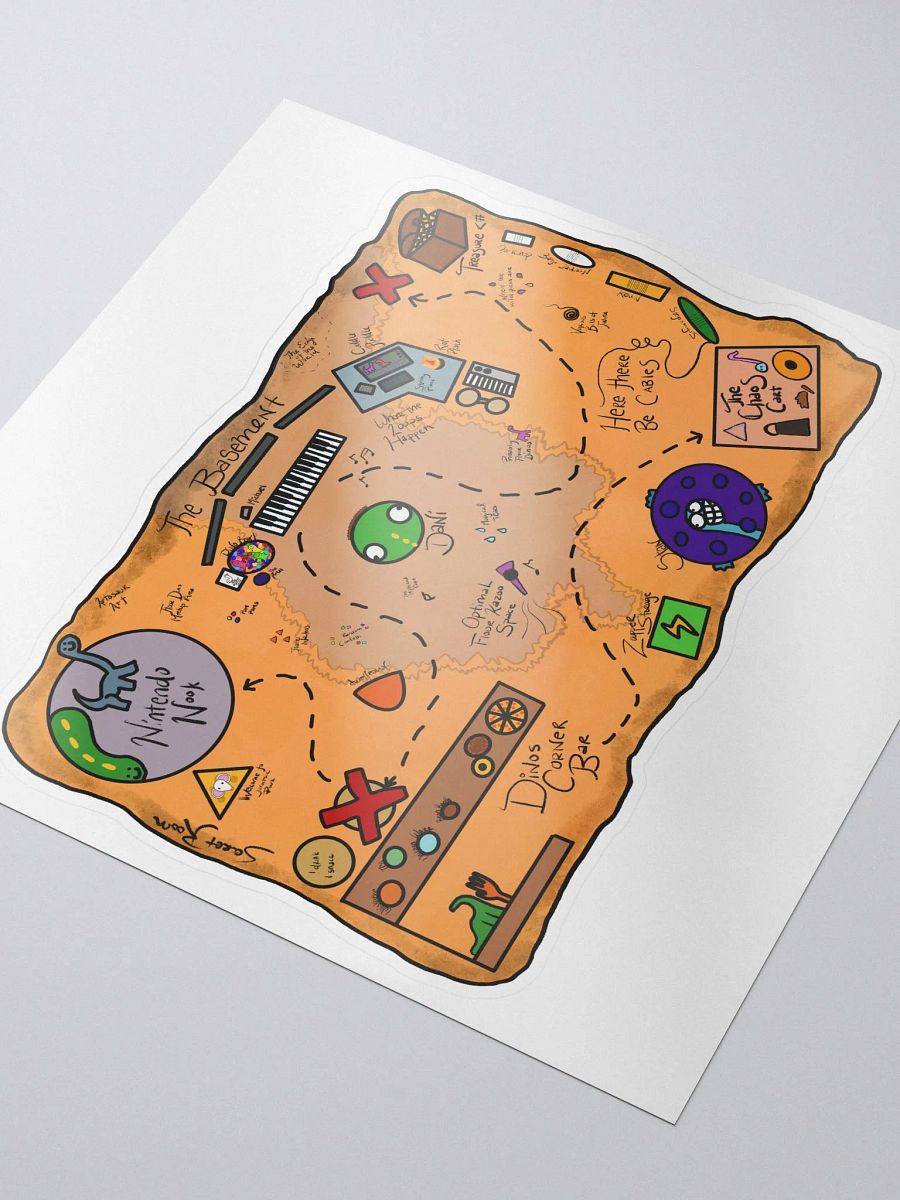 Basement Map Sticker product image (3)