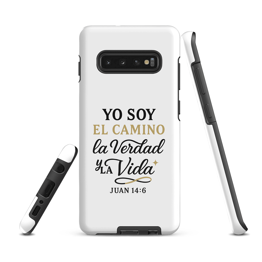 Tough Samsung® Case – “Yo Soy el Camino, la Verdad y la Vida” – Spanish Bible Verse product image (1)