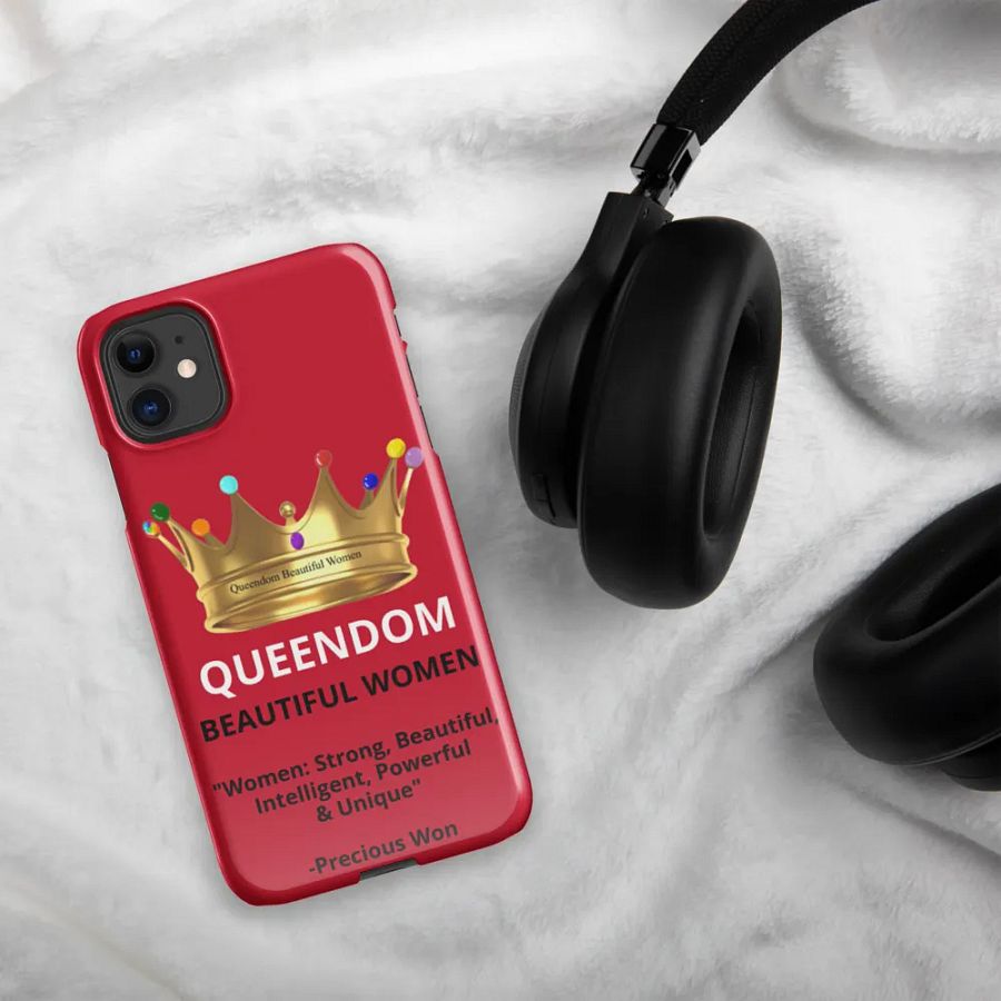 Queendom Beautiful Women iPhone® Snap Case (Crown-Red) product image (4)