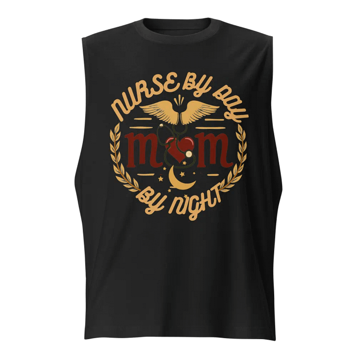 Nurse by Day Mom by Night Muscle Tank product image (1)