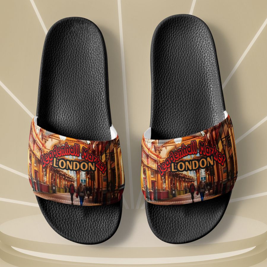 Leadenhall Market London All Over Print Womens Slides product image (9)
