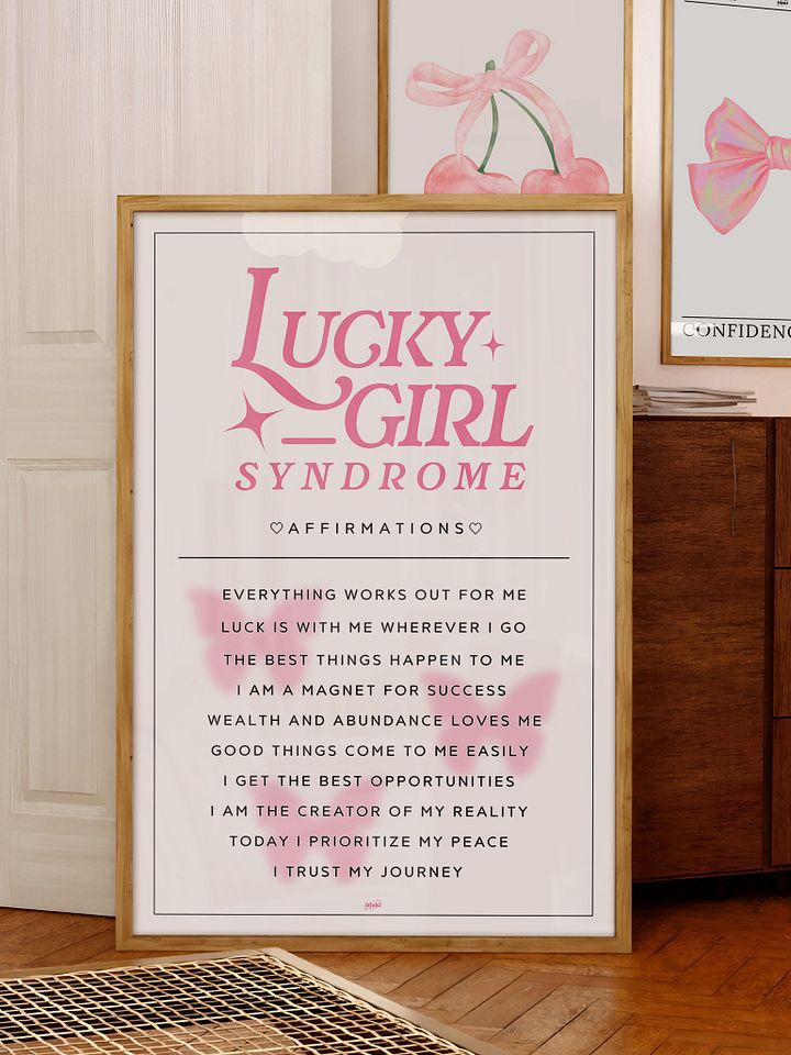 Lucky Girl Syndrome Daily Affirmations Print product image (2)