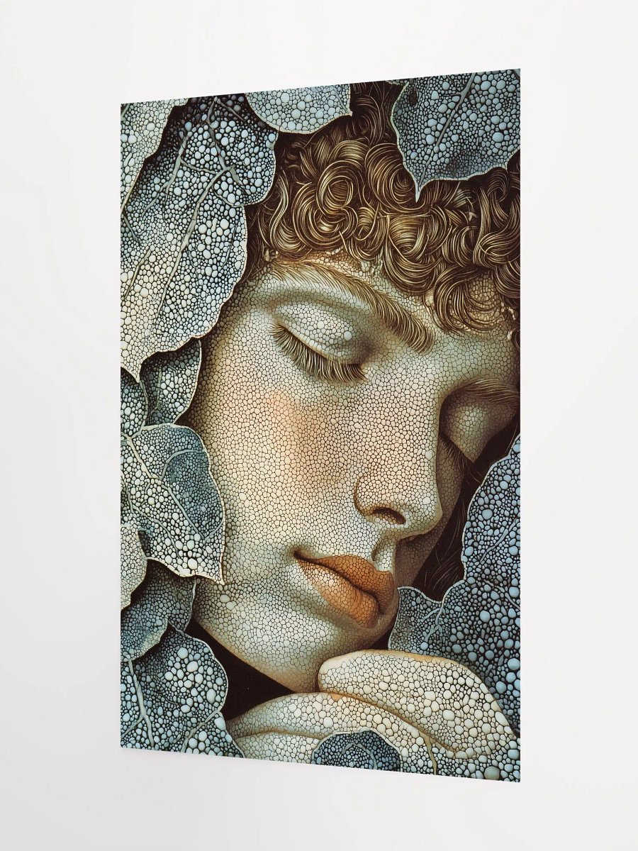 Dreaming Among Leaves: Fantasy Poster of a Tranquil Forest Fairy product image (3)