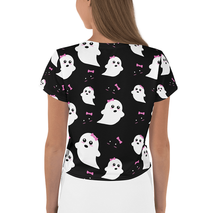 Whimsical Ghosts All-Over Crop Tee product image (2)