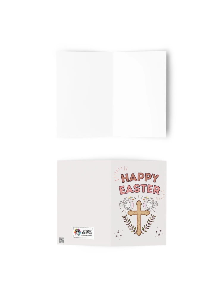 Happy Easter Doves & Cross Greetings Card product image (12)