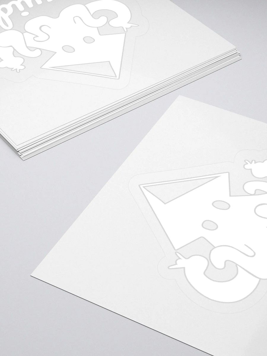 Squido Studio White Logo Stickers product image (4)