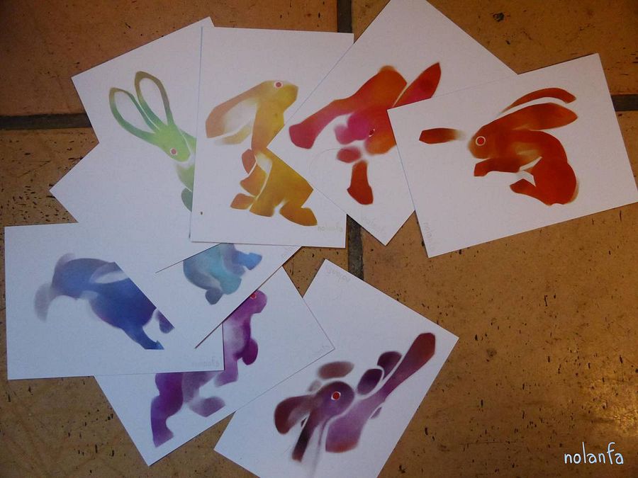 Hares (individual): Postcard Prints product image (1)