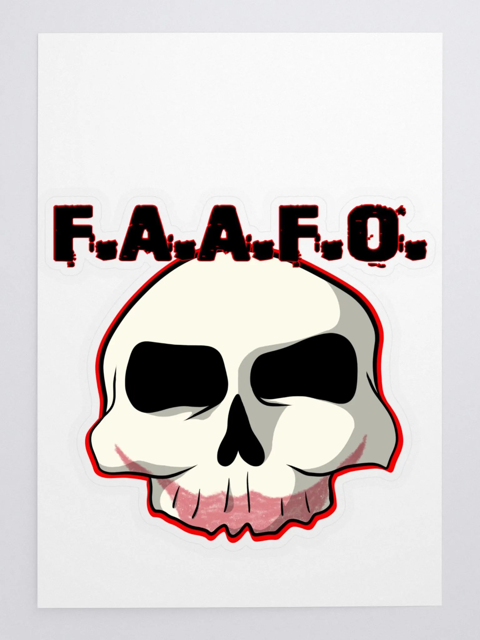 F.A.A.F.O. Skull stickers product image (1)