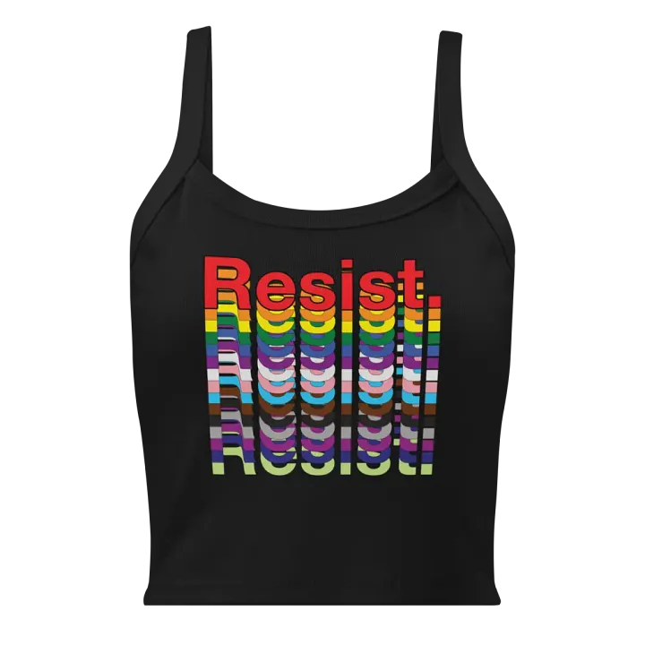 Resist - Rainbow Bella+Canvas Micro-Rib Tank Top product image (1)