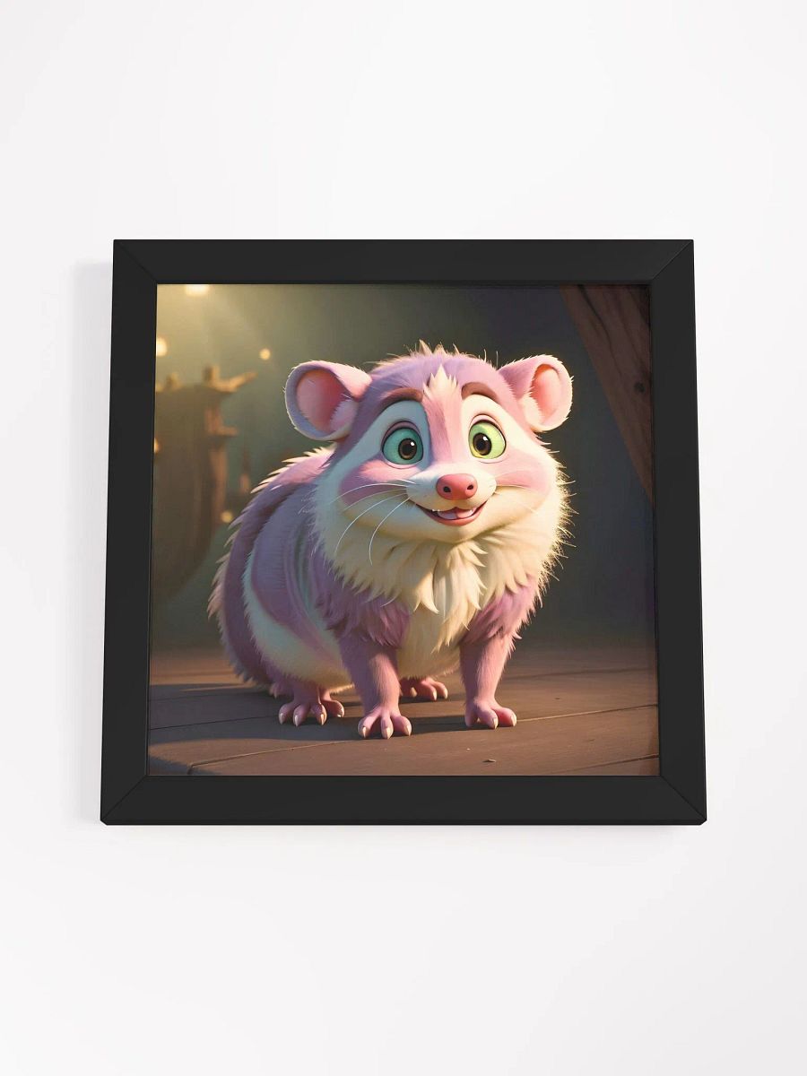 Endangered Species - Mexico - Opossum Eco-Friendly Ayous Wood Framed Poster product image (4)