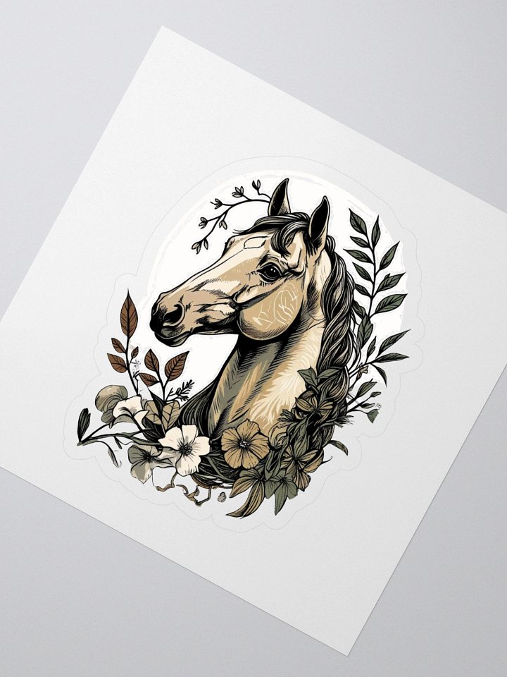 Floral Equine Kiss Cut Sticker product image (2)