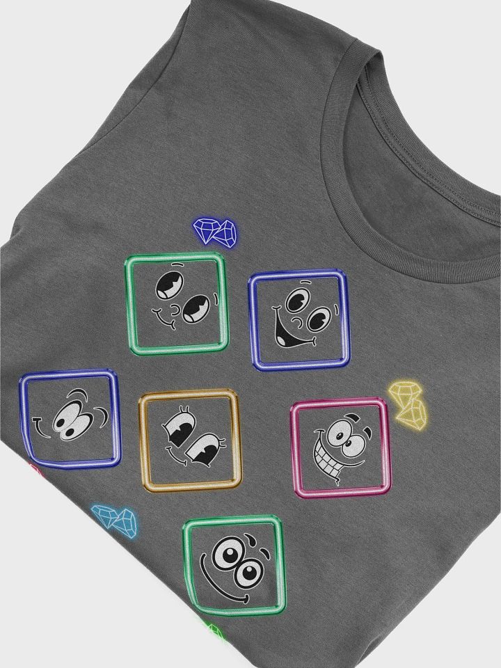 Happy Diamond Faces - Colorful Artistic T-shirt product image (10)